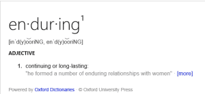 enduring